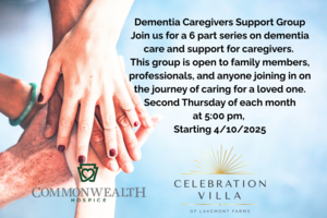 Dementia Caregiver Series Hosted by Commonwealth Hospice