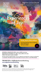Oak Park Concert Chorale presents EXPERIENCES OF JOY