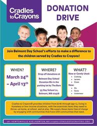 BELMONT: Cradles to Crayons Collection Drive 2025