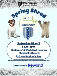 Mt Pleasant Animal Shelter's Spring Shred Event