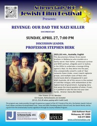 Schenectady JCC Presents "Revenge: Our Dad the Nazi Killer"