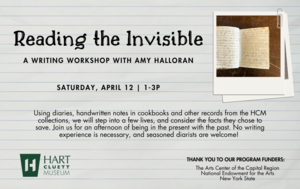 Reading the Invisible: A Writing Workshop with Amy Halloran