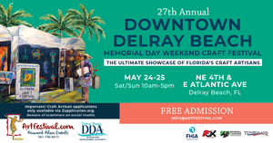 27th Annual Downtown Delray Beach Memorial Day Weekend Craft Festival
