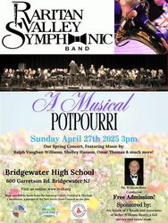 Raritan Valley Symphonic Band Spring Concert  “A Musical Potpourri”