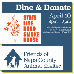 Friends of Napa County Animal Shelter Dine & Donate