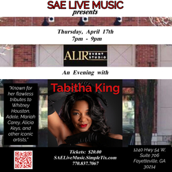 SAE Live Music Premiere Fayetteville Event: An Evening with Tabitha King!