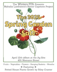 Winters FFA Spring Plant Sale