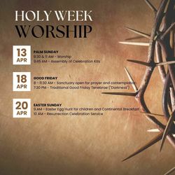 Holy Week Worship
