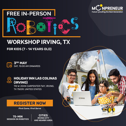 Free In-Person Robotics Workshop for Kids at Irving, TX(Ages 7-14)
