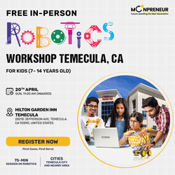 Free In-Person Robotics Workshop for Kids at Temecula, CA (Ages 7-14)