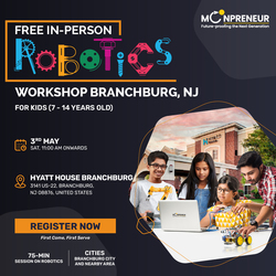 Free In-Person Robotics Workshop for Kids at Branchburg, NJ(Ages 7-14)