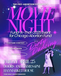Dirty Dancing movie night + fundraiser for Chicago Abortion Fund
