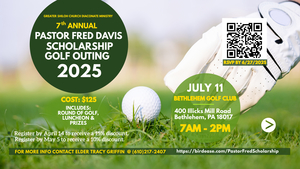 7th Annual Pastor Fred Davis Scholarship Golf Outing 2025