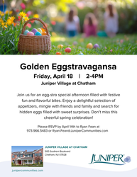 Golden Eggstravaganza at Juniper Village at Chatham!