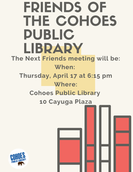 Friends of the Cohoes Public Library Meeting