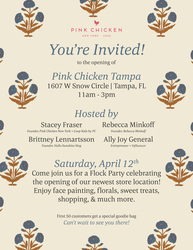 Pink Chicken Tampa Grand Opening & Flock Party