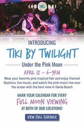 Lucky Fish Beach Bar + Grill Dania Beach to Host Tiki by Twilight Full Moon Party on April 12
