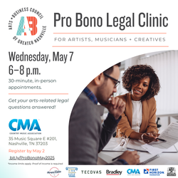 Pro Bono Legal Clinic for Artists, Musicians & Creatives