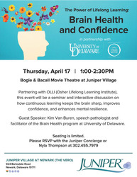 The Power of Lifelong Learning: Brain Health & Confidence with Juniper Village at Newark