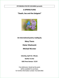 Pittsburgh Poetry Exchange Presents "Death, Sex and the Zeitgeist"