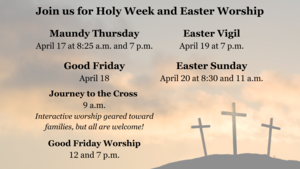 Holy Week and Easter at Grace Lutheran Church
