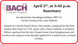 Bach Cantata Vespers