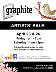 Artists’ Spring Sale @ Graphite Arts Center 4/25/2025-4/26/2025 202 Main St, Edmonds WA 98020