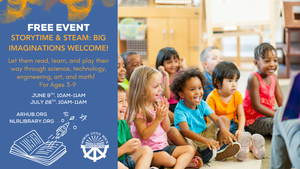 Storytime & STEAM for Ages 3 to 9 at the Innovation Hub: Big Imaginations Welcome