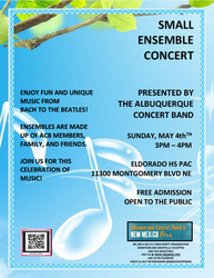 Albuquerque Concert Band Presents a Small Ensemble Concert!