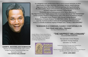 Darryl Maximilian Robinson Shares His 'Happiest Millionaire' Stage Video