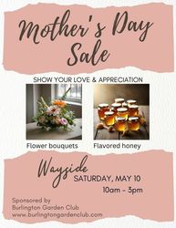 Burlington Garden Club Mother's Day sale sale
