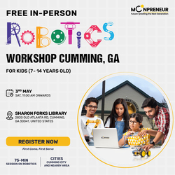 Free In-Person Robotics Workshop for Kids at Cumming, GA (Ages 7-14)