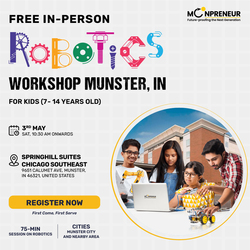 Free In-Person Robotics Workshop for Kids at Munster, IN (Ages 7-14)
