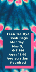 Teen Tie-Die Book Bags