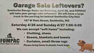 Garage Sale Leftovers? Donate to Friends of Megan's Paws & Claws