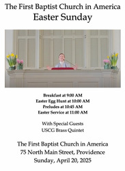 Celebrate Easter at The First Baptist Church in America