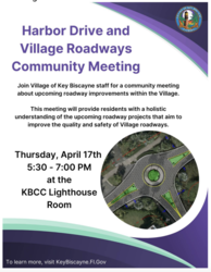 Harbor Dr. and Village Roadways Community Meeting