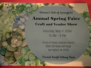 Craft and Vendor Spring Faire