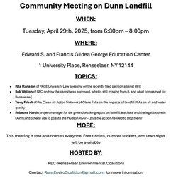 Community Meeting on Dunn Landfill