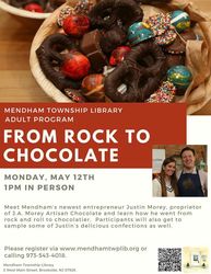 From Rock to Chocolate at the Mendham Township Library