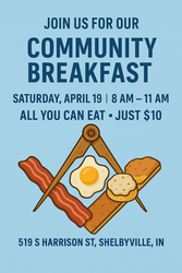 Masonic Lodge Community Breakfast