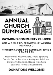 Raymond Church Rummage Sale