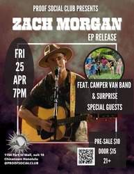 Zach Morgan EP Release at Proof Social Club