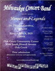 Milwaukee Concert Band presents Heroes and Legends