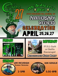 McAuliffe's Pub 27th Anniversary Weekend!