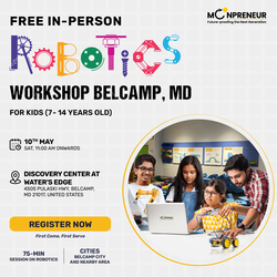 Free In-Person Robotics Workshop for Kids at Belcamp, MD(Ages 7-14)