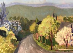 Spring Plein Air Oil Painting