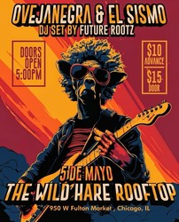 Cinco de Mayo on The Wild Hare Rooftop May 5th in Fulton Market with OvejaNegra & El Sismo