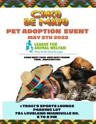 Traci's Sports Lounge is hosting an adoption event for The League for Animal Welfare
