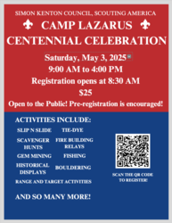 Camp Lazarus Centennial Celebration! 